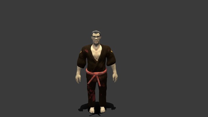 Martial Artist Character Model 3D Model