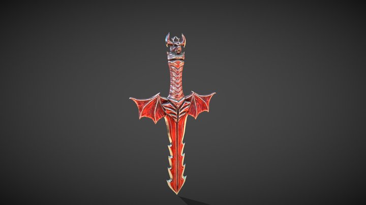 Vampire Dagger 3D Model