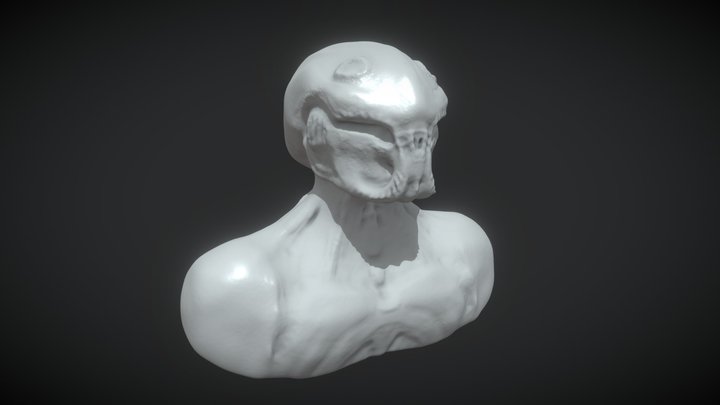 Alien Sculpture 3D Model