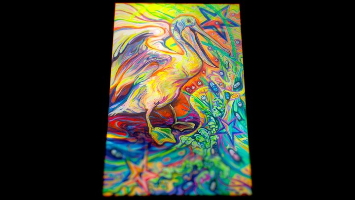 UV painting "Peliksyzyna" by Helena Wystrasz 3D Model