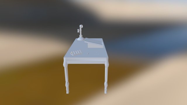 Table& Assetts 3D Model