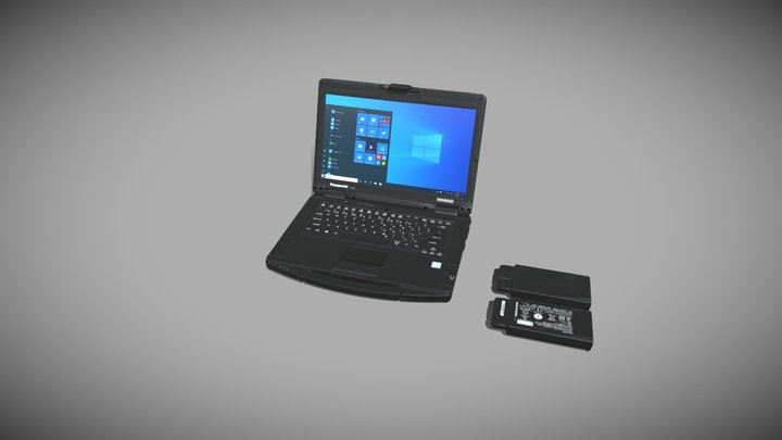 FZ-55 Toughbook Panasonic 3D Model