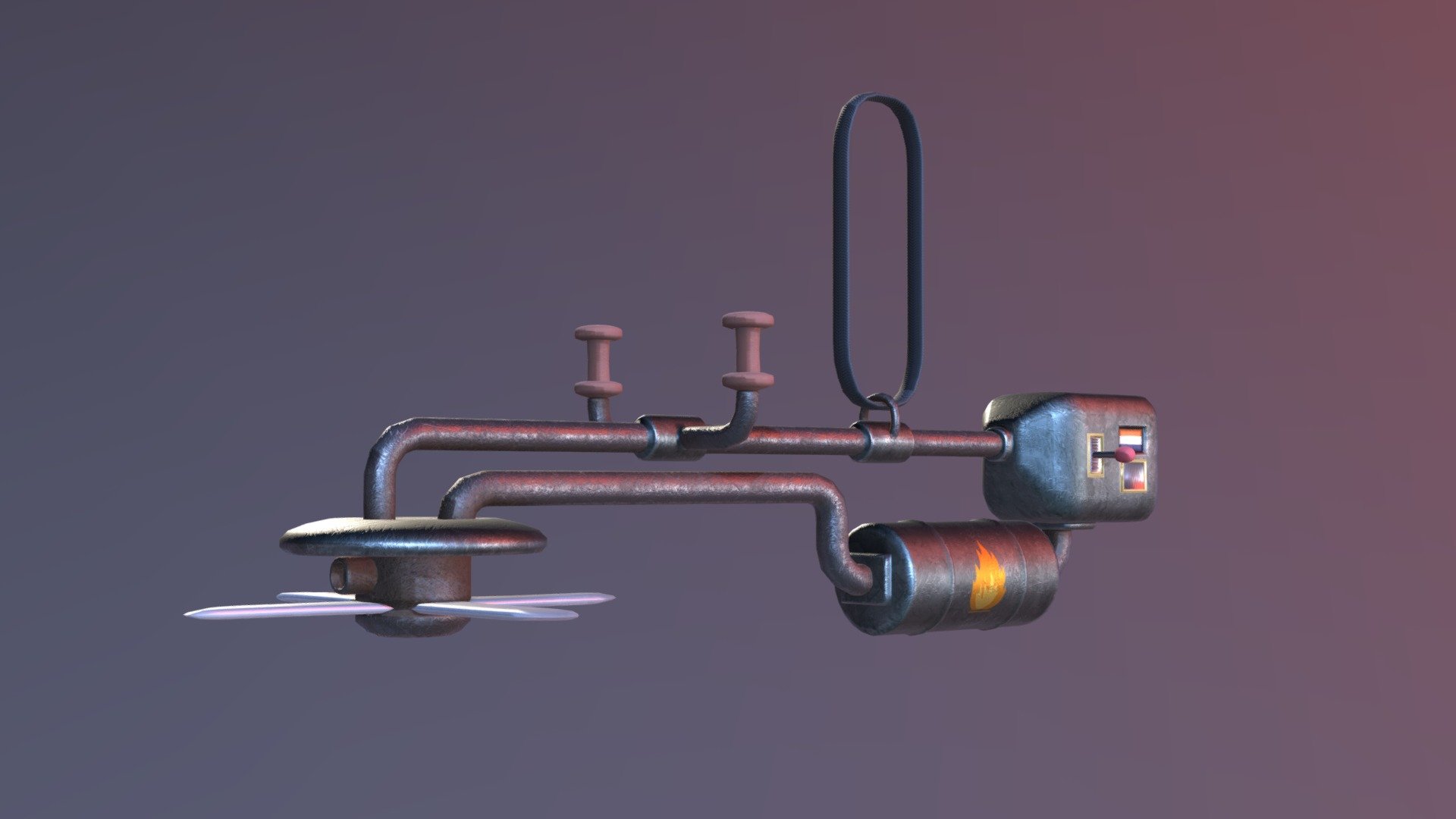 [Daylin Sears] Wake Tech - Custom Weapon — Sketchfab embed 3D viewer