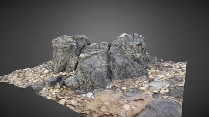 Rock and Pebbles 3D Model