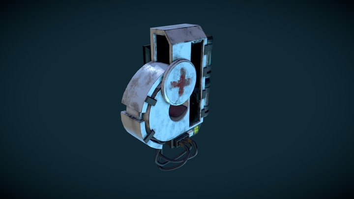 Wall Mounted Medkit 3D Model