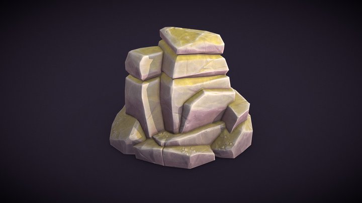 Stylized Rock | Agustin Hönnun 3D Model