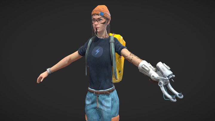 Gameready Character (Free download) 3D Model