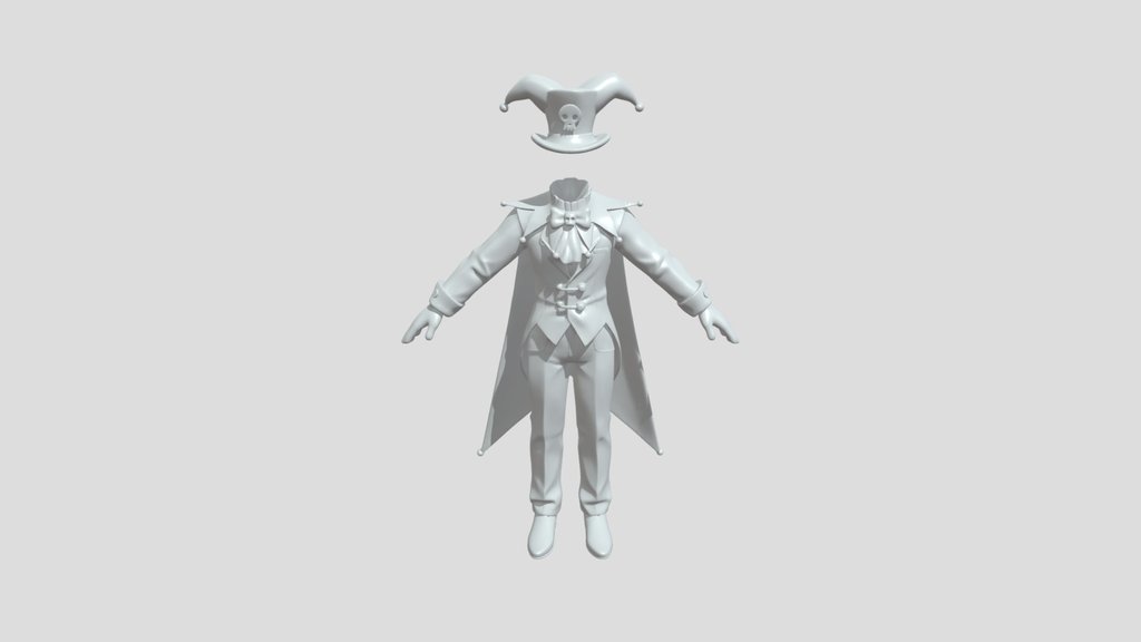 Headless jester magician outfit