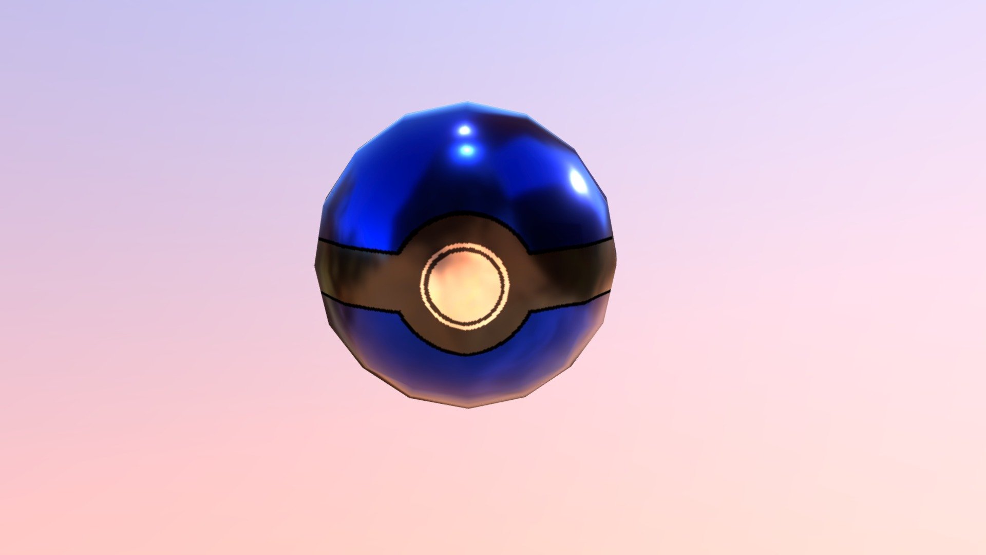 Blue pokeball - 3D model by thiagodemb [ae24225] - Sketchfab