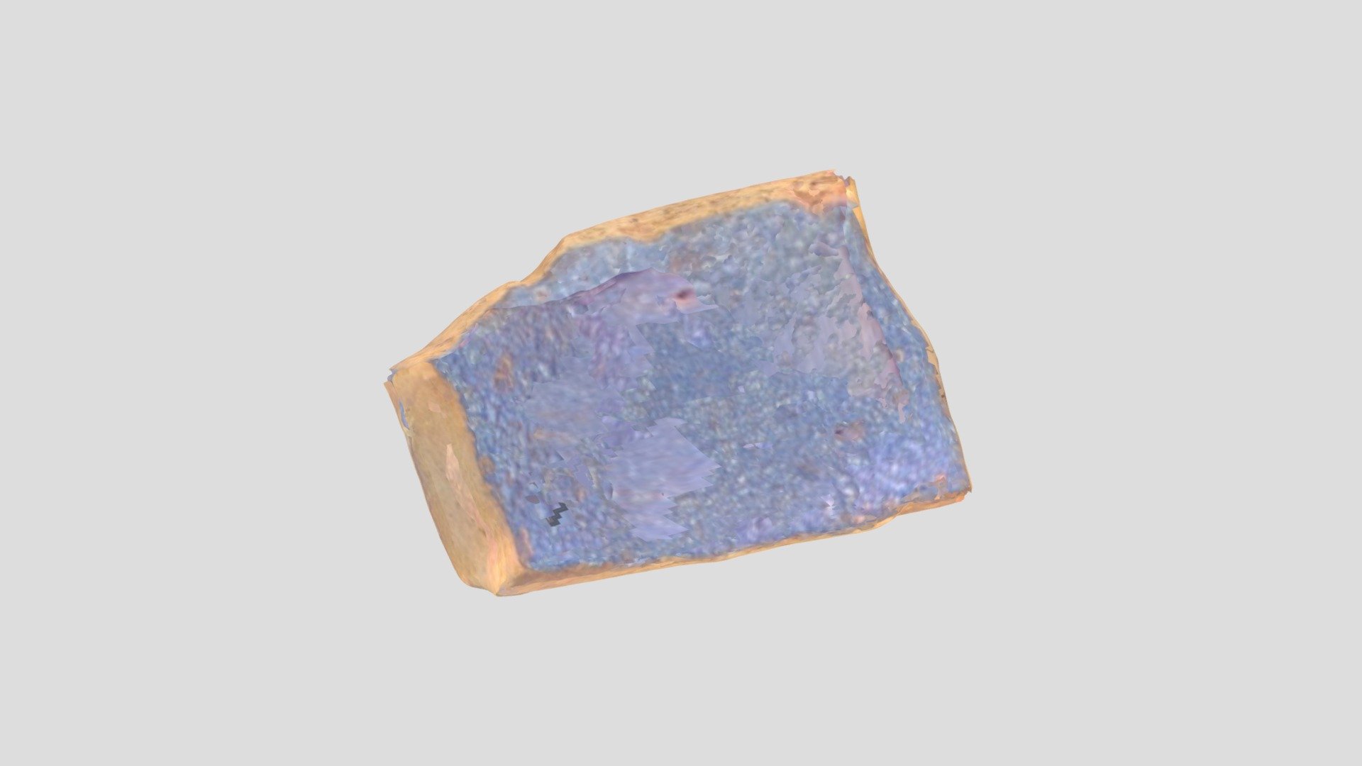 Blue glazed ceramic stoneware sherd #1
