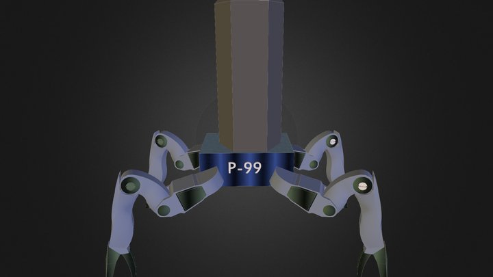 P-99 Droid (The Mjduniverse Series) 3D Model