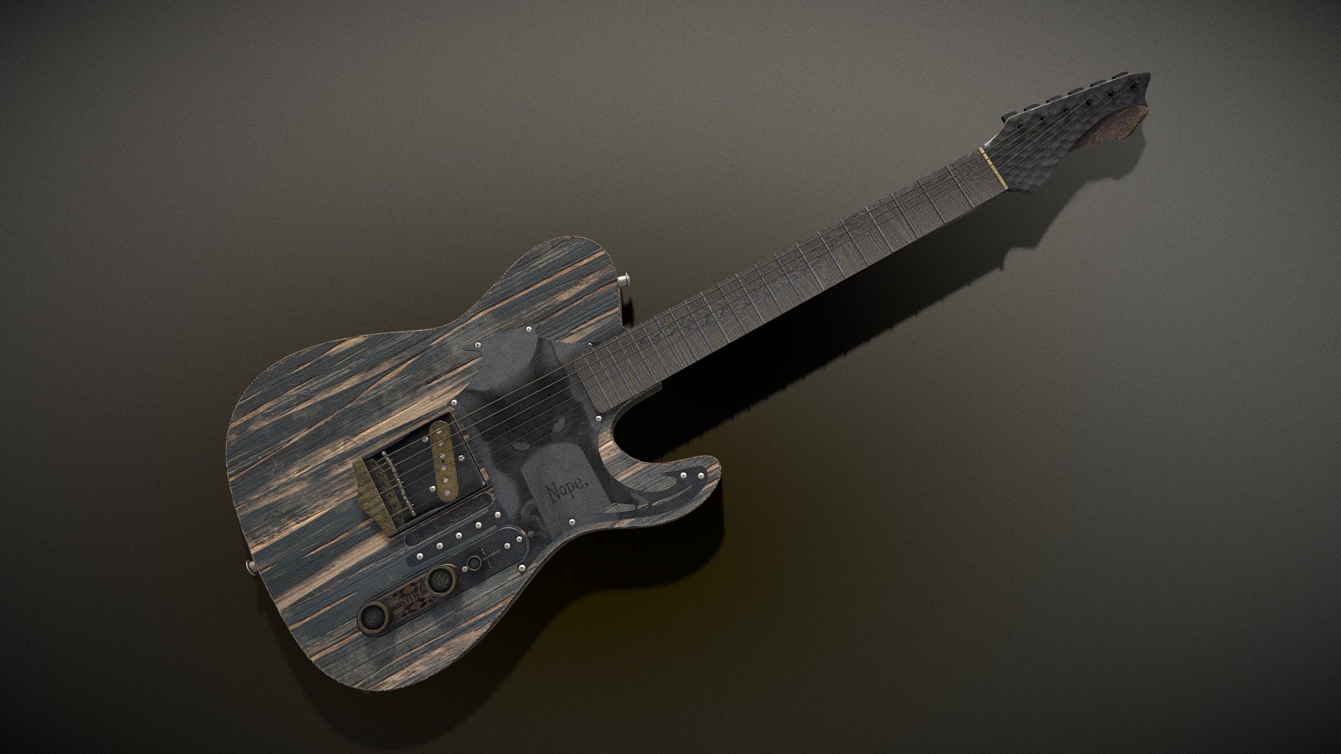 Electric guitar - 3D model by Normal Map Enjoyer (@normalmapenjoyer ...