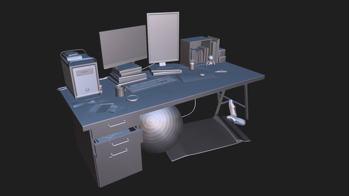 Home Sweet Desk 3D Model