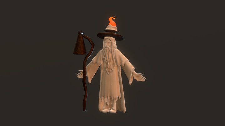 Candle Golem 3D Model