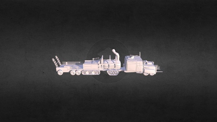 The Merchant Truck - Final Draft (Untextured) 3D Model