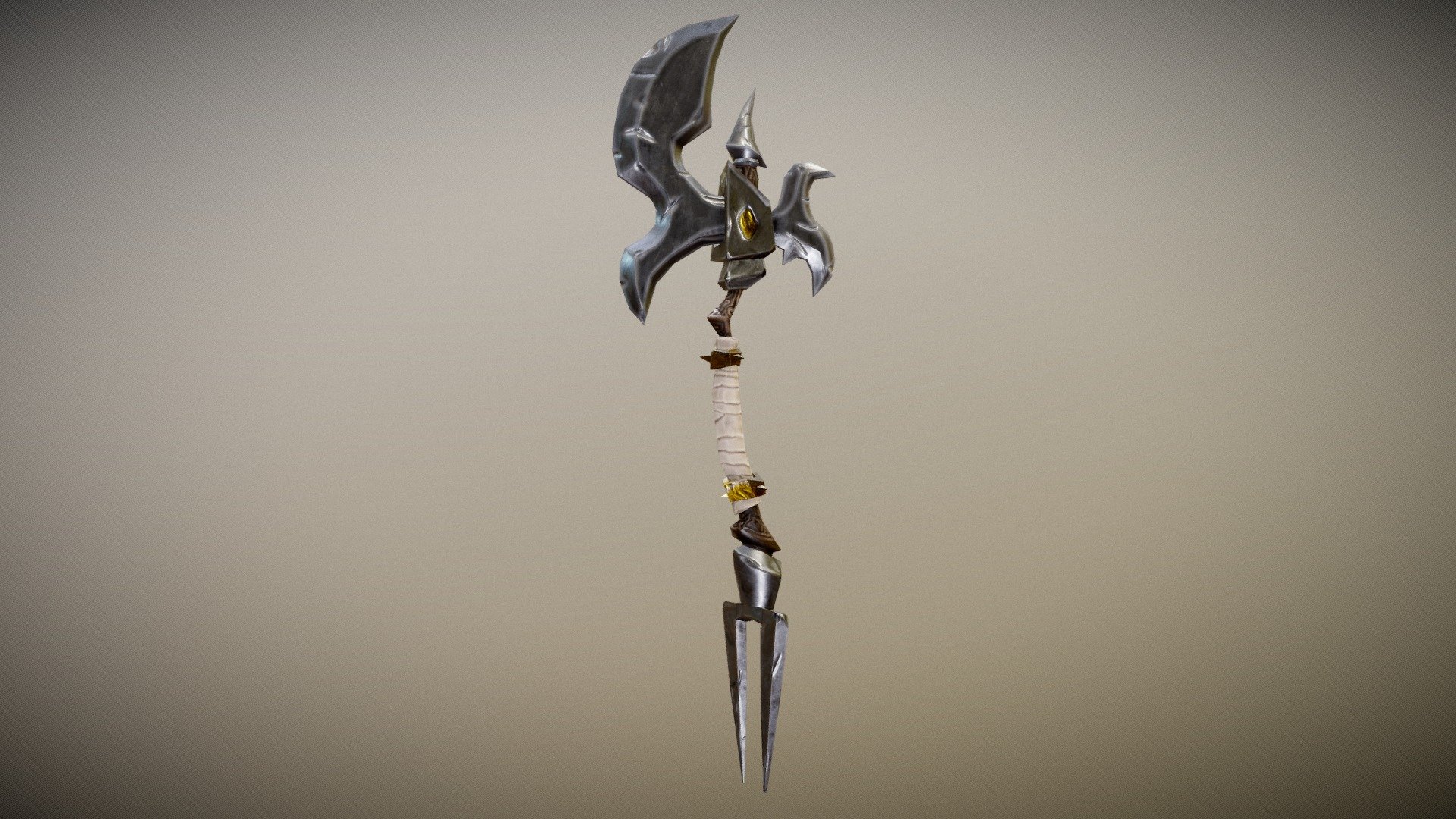 Сombat Weapon (low-poly) - 3d Model By Lenore (@rosaryblue) [ae27d44 