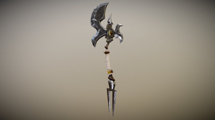 Сombat weapon (Low-Poly) 3D Model
