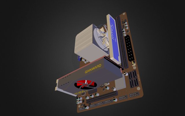 Z Pc Zakladni Deska Full 3D Model