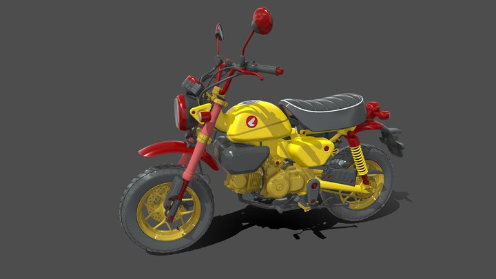 Gold Bike 3D Model
