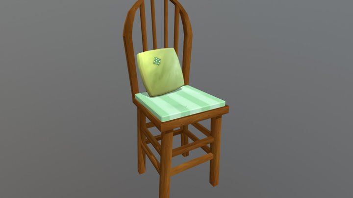 LowPoly Chair 3D Model