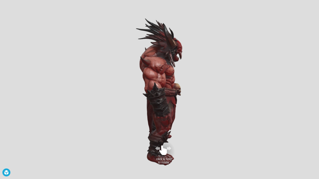 Horned Minotaur Demon - PNG to STL - SupaVoxel - Download Free 3D model ...