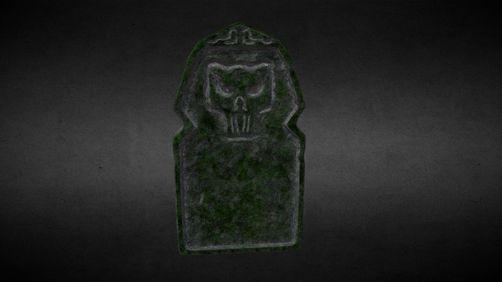 tombstone skull 3D Model