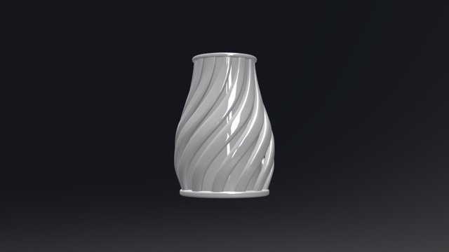 Helix Vase 3D Model