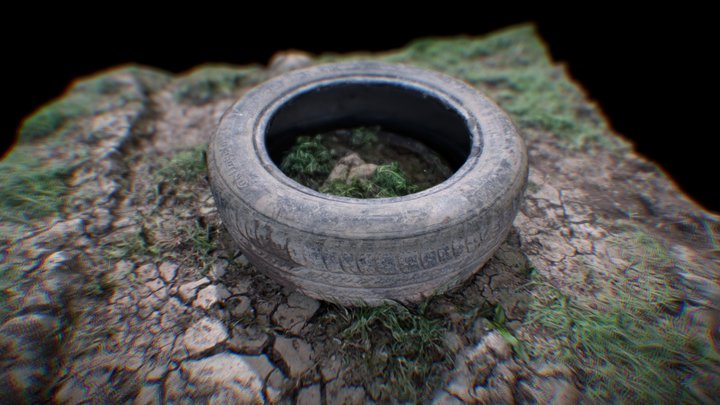 3D scan of an old wheel 3D Model