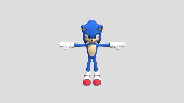 Movie Sonic From Sonic Dash 3D Model