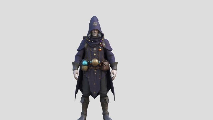 free_battlemage_wizard 3D Model