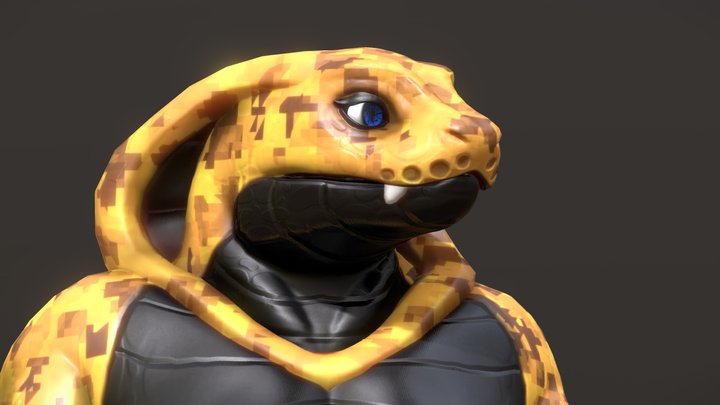 Anthro Snake Avatar V2 3D Model