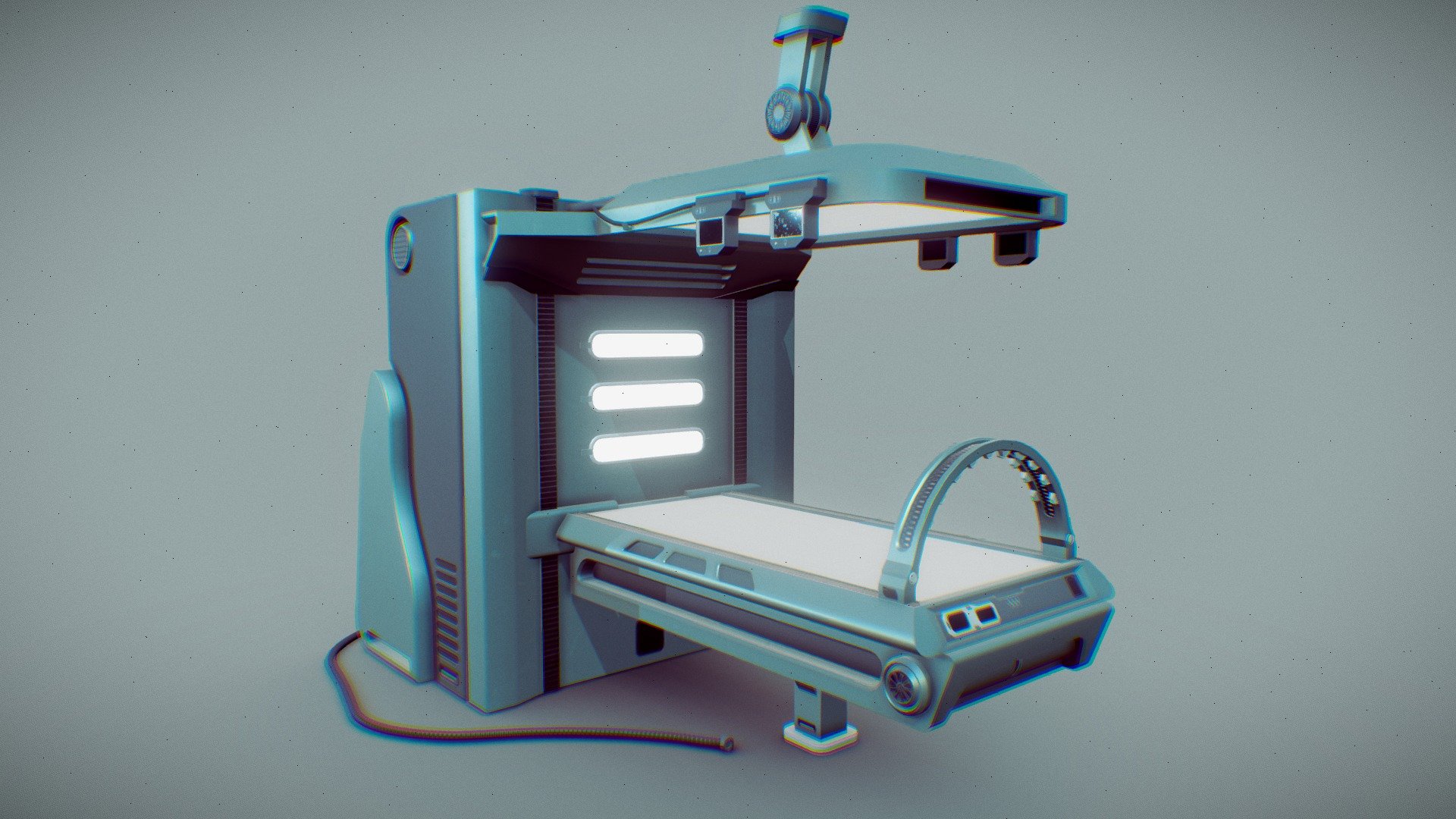 SciFi Laboratory Op Table Download Free 3D model by Michael V