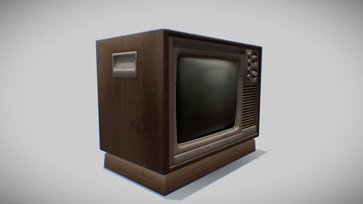 60s TV 3D Model