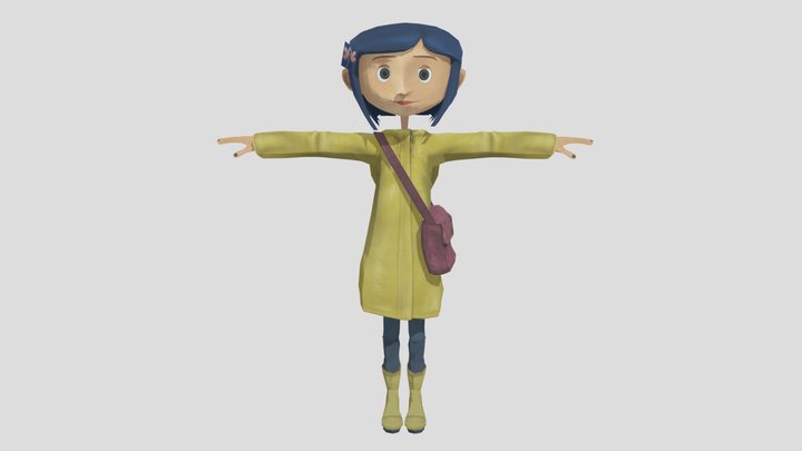 Coraline FBX 3D Model