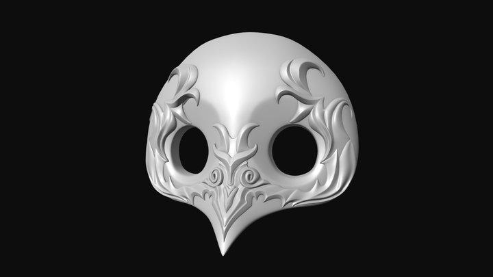 FF14 - Ancient Mask 3D Model