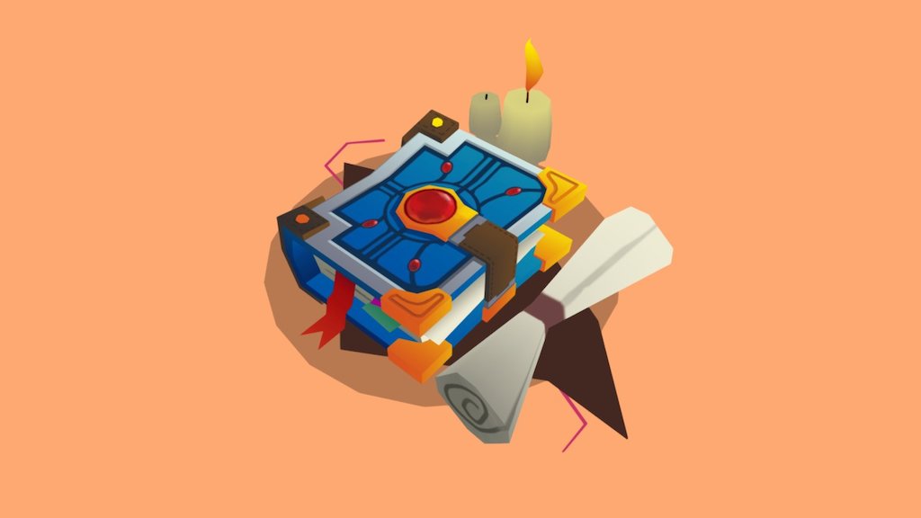 Low-Poly Book - 3D model by Polymator (@shahamimtiaz) [ae3284f] - Sketchfab