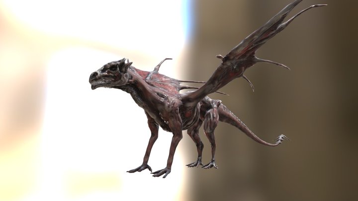 Undead Dragon 3D Model
