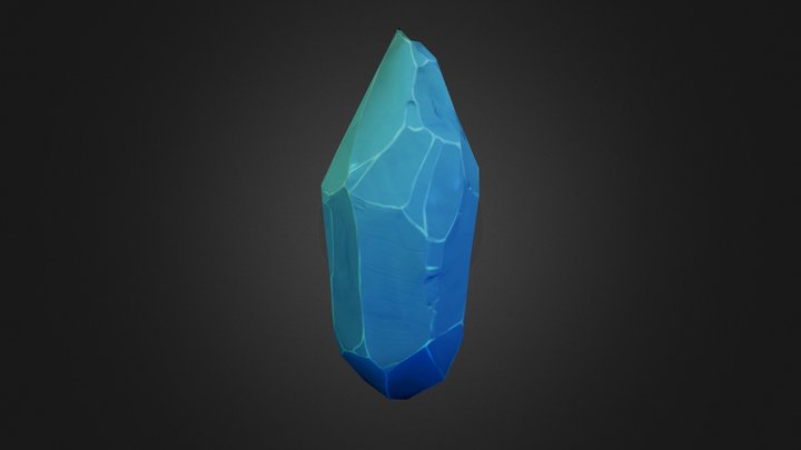 Lowpoly Crystal 3D Model