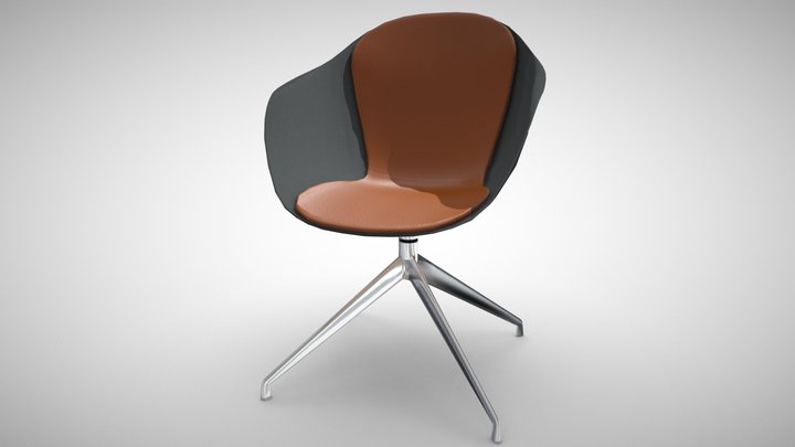 Designer Chair (realtime) 3D Model