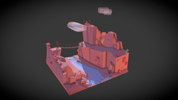 diorama canyon 3D Model