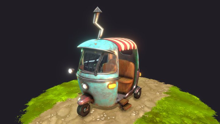 Traveller Tuktuk 3D Model