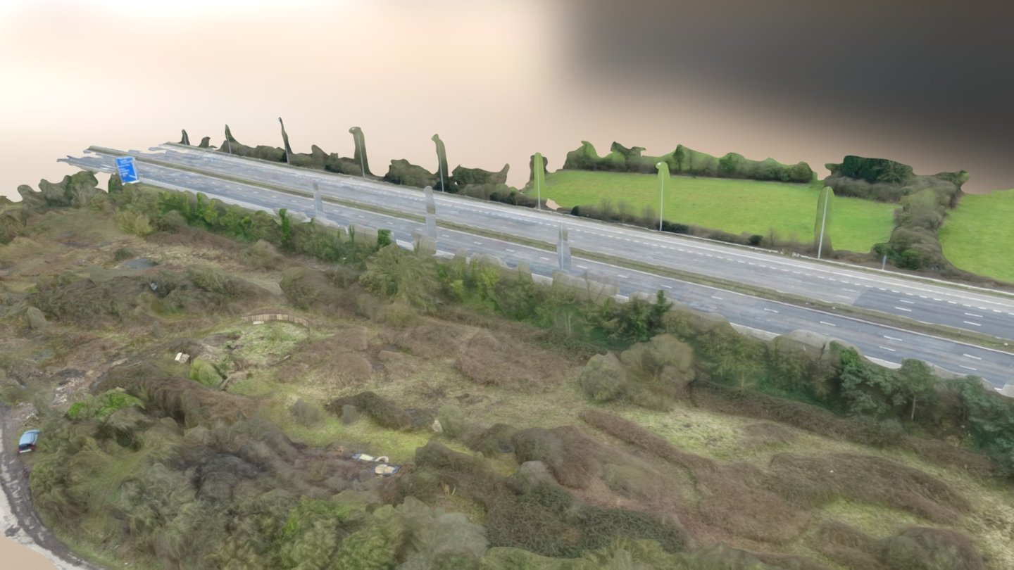 Hollywood Lane Simplified 3d Mesh