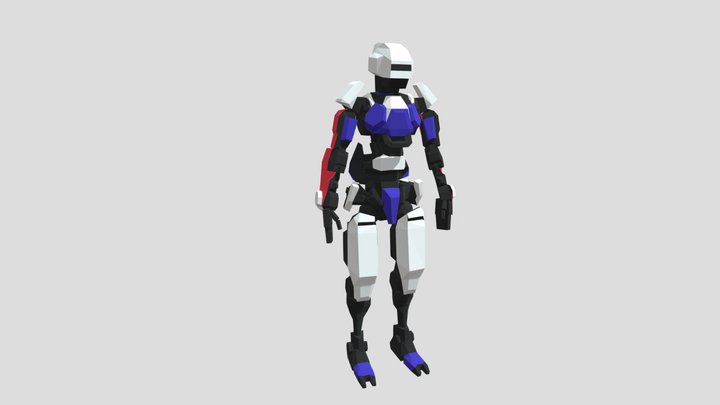 Humanoid Robot 3D Model