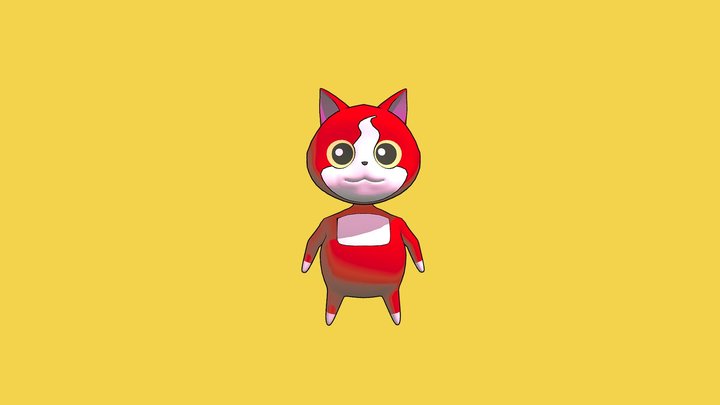 Yokai Watch - Orange Cat 3D Model
