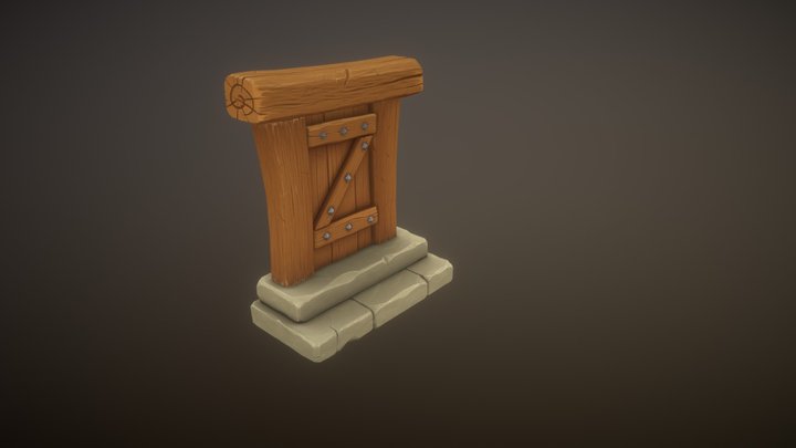 Medieval Door 3D Model