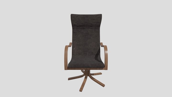 Furniture chair brown 3D Model