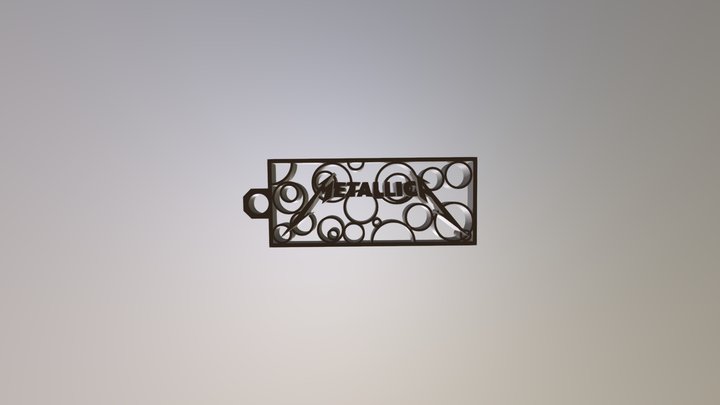 Metallica Keychain V2 3D Model