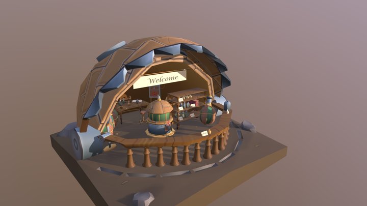 DAE Bazaar - Mechanic Potion shop 3D Model