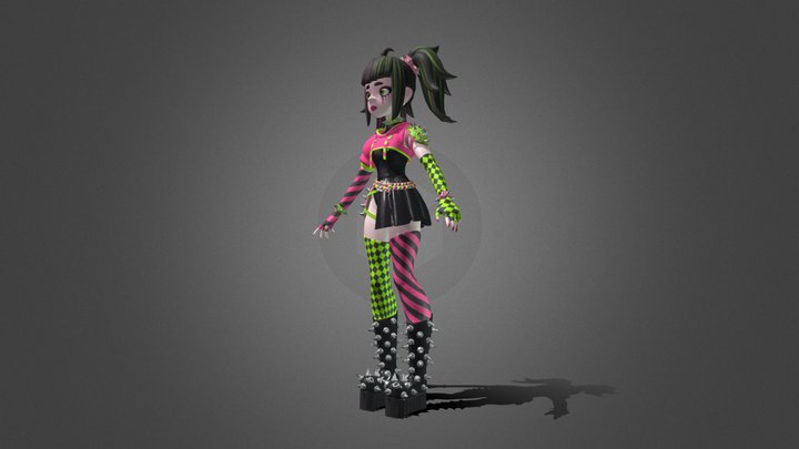 Charachter Model - Tily Revers B2J1 3D Model