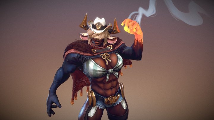 Ox Muscle Mama 3D Model
